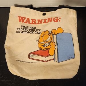 Vintage 1978 Garfield Jim Davis Book Bag
